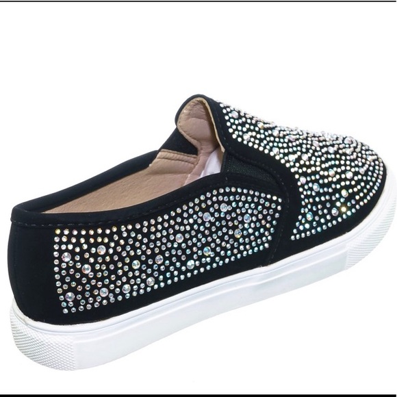 ‼️SIZE 6‼️ Black rhinestone slip on sneaker - Picture 7 of 7